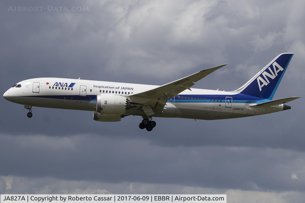 JA827A, 2013 Boeing 787-8 Dreamliner C/N 34509, Brussels