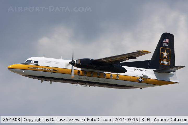 85-1608, 1984 Fokker C-31A (F27-400M) Troopship C/N 10668, C-31A Troopship (F-27-400M) 85-1608 from USAR