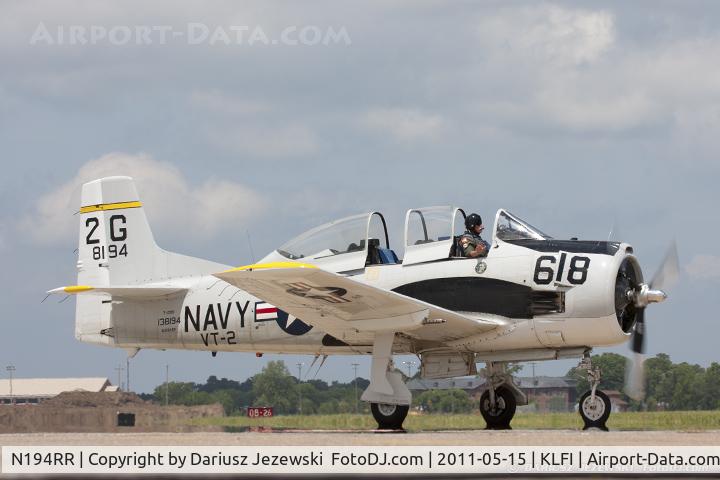 N194RR, North American T-28B Trojan C/N 200-265 (138194), North American T-28B Trojan CN 138194, NX194RR