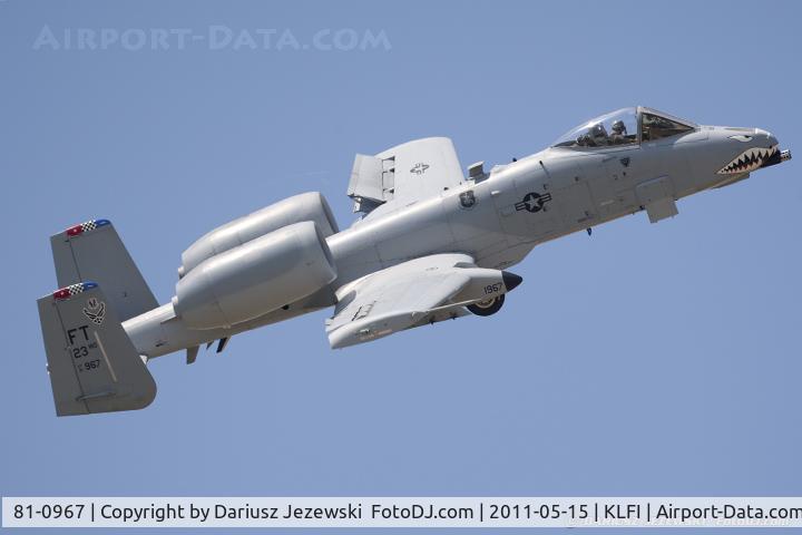 81-0967, 1981 Fairchild Republic A-10C Thunderbolt II C/N A10-0662, A-10C Thunderbolt 81-0967 FT from 74th FS Flying Tigers 23rd FW Pope AFB, NC