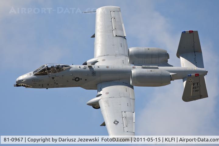 81-0967, 1981 Fairchild Republic A-10C Thunderbolt II C/N A10-0662, A-10C Thunderbolt 81-0967 FT from 74th FS Flying Tigers 23rd FW Pope AFB, NC