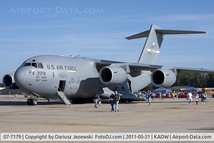 07-7179, 2007 Boeing C-17A Globemaster III C/N P-179, C-17A Globemaster 07-7179 from 21st AS Bee Liners 60th AMW Travis AFB, CA