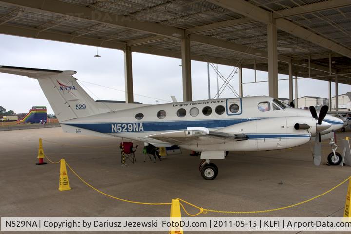 N529NA, 1982 Beech 200 Super King Air C/N BB-1091, NASA Beech B-200 King Air CN BB-1091, N529NA