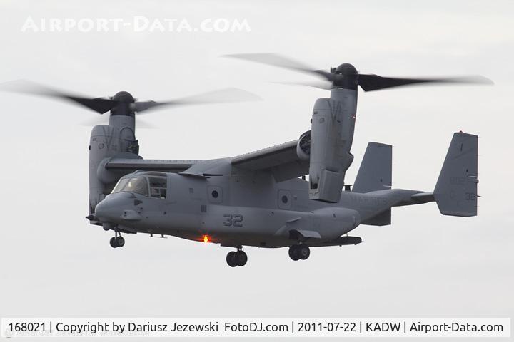 168021, 2011 Bell-Boeing MV-22B Osprey C/N D0151, MV-22B Osprey 168021 GX-32 from VMMT-204 Raptors MCAS New River, NC