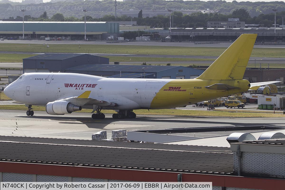 N740CK, 1989 Boeing 747-4H6 C/N 24405, Brussels