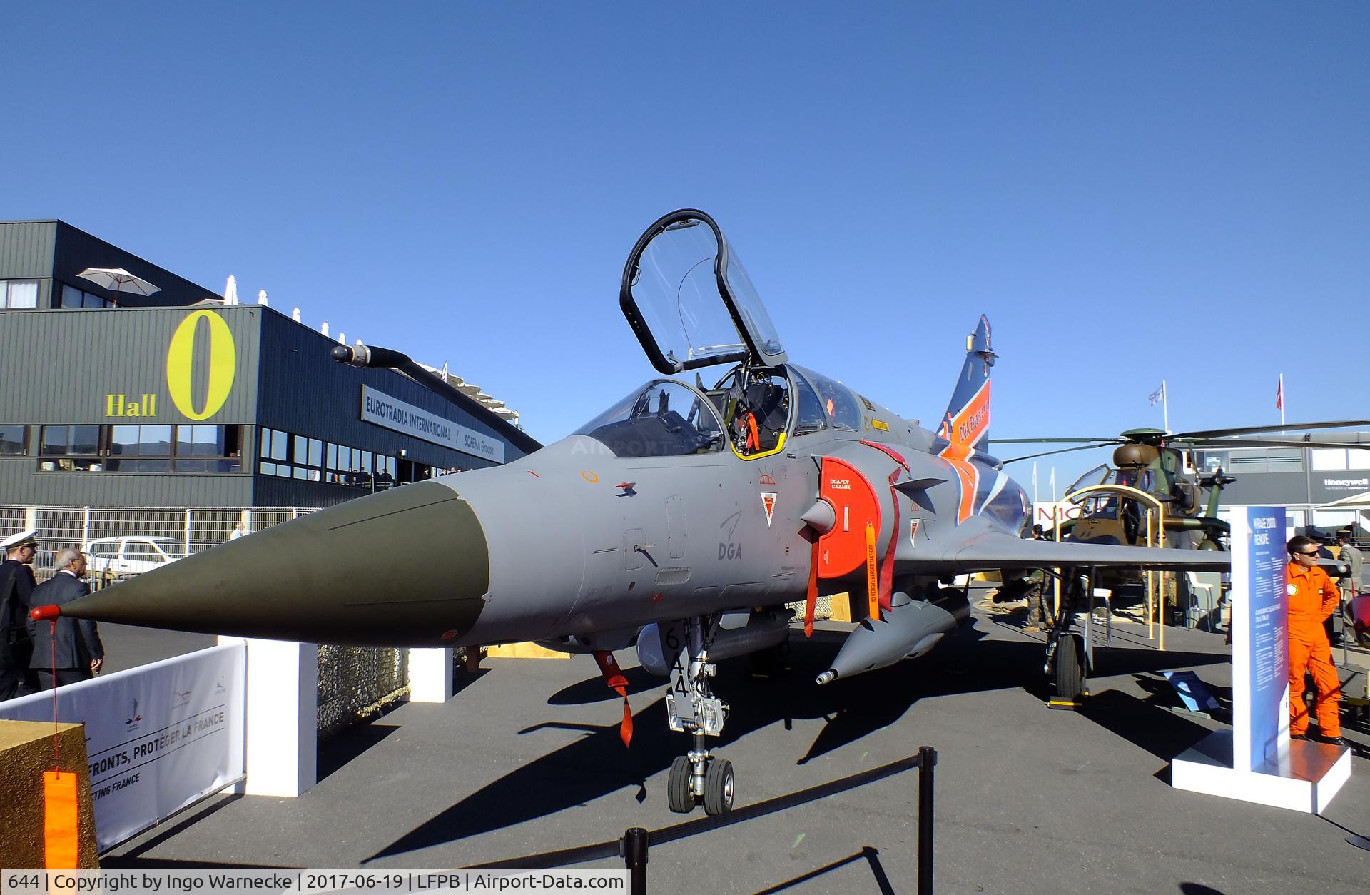 644, Dassault Mirage 2000D C/N 454, Dassault Mirage 2000 D of the DGA (Direction générale de l'Armement) at the Aerosalon 2017, Paris