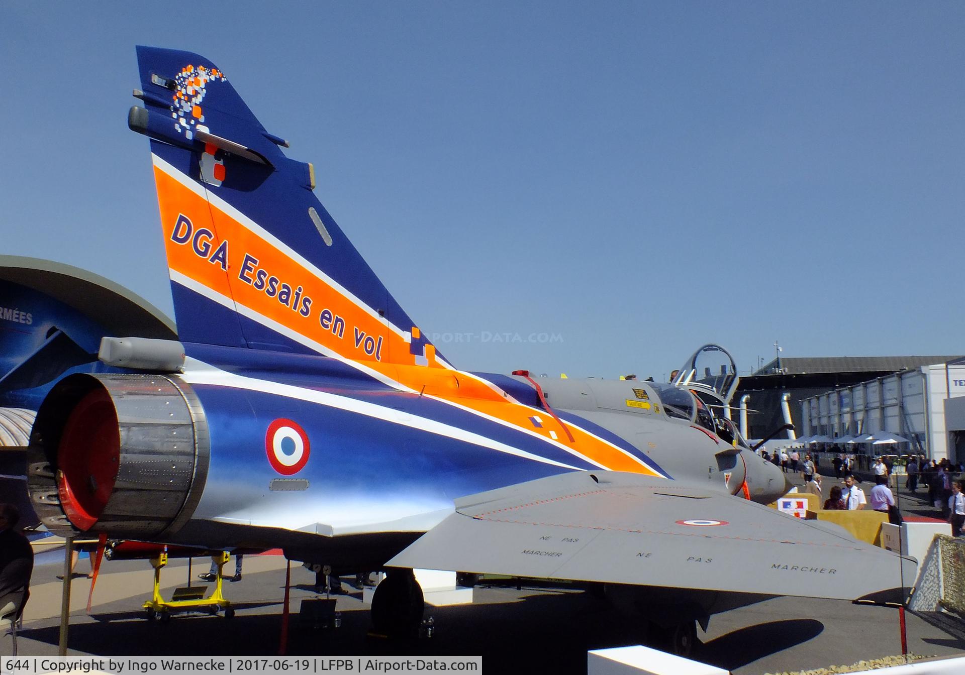 644, Dassault Mirage 2000D C/N 454, Dassault Mirage 2000 D of the DGA (Direction générale de l'Armement) at the Aerosalon 2017, Paris