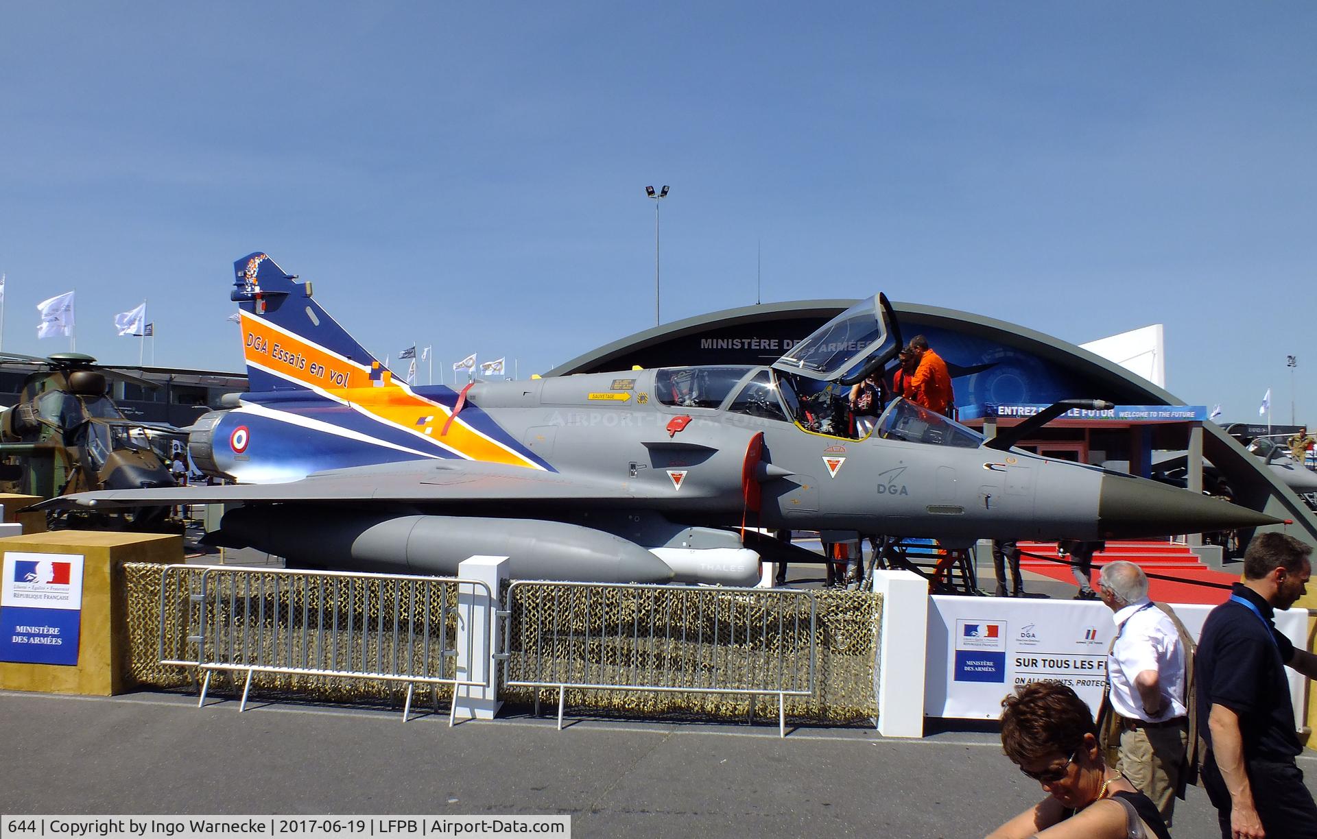 644, Dassault Mirage 2000D C/N 454, Dassault Mirage 2000 D of the DGA (Direction générale de l'Armement) at the Aerosalon 2017, Paris