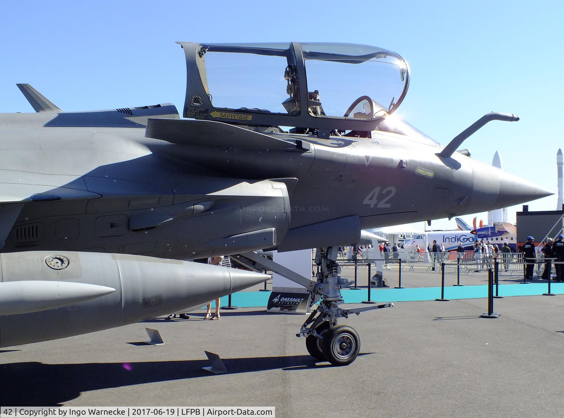 42, 2015 Dassault Rafale M C/N 42, Dassault Rafale M of the Aeronautique Navale at the Aerosalon 2017, Paris
