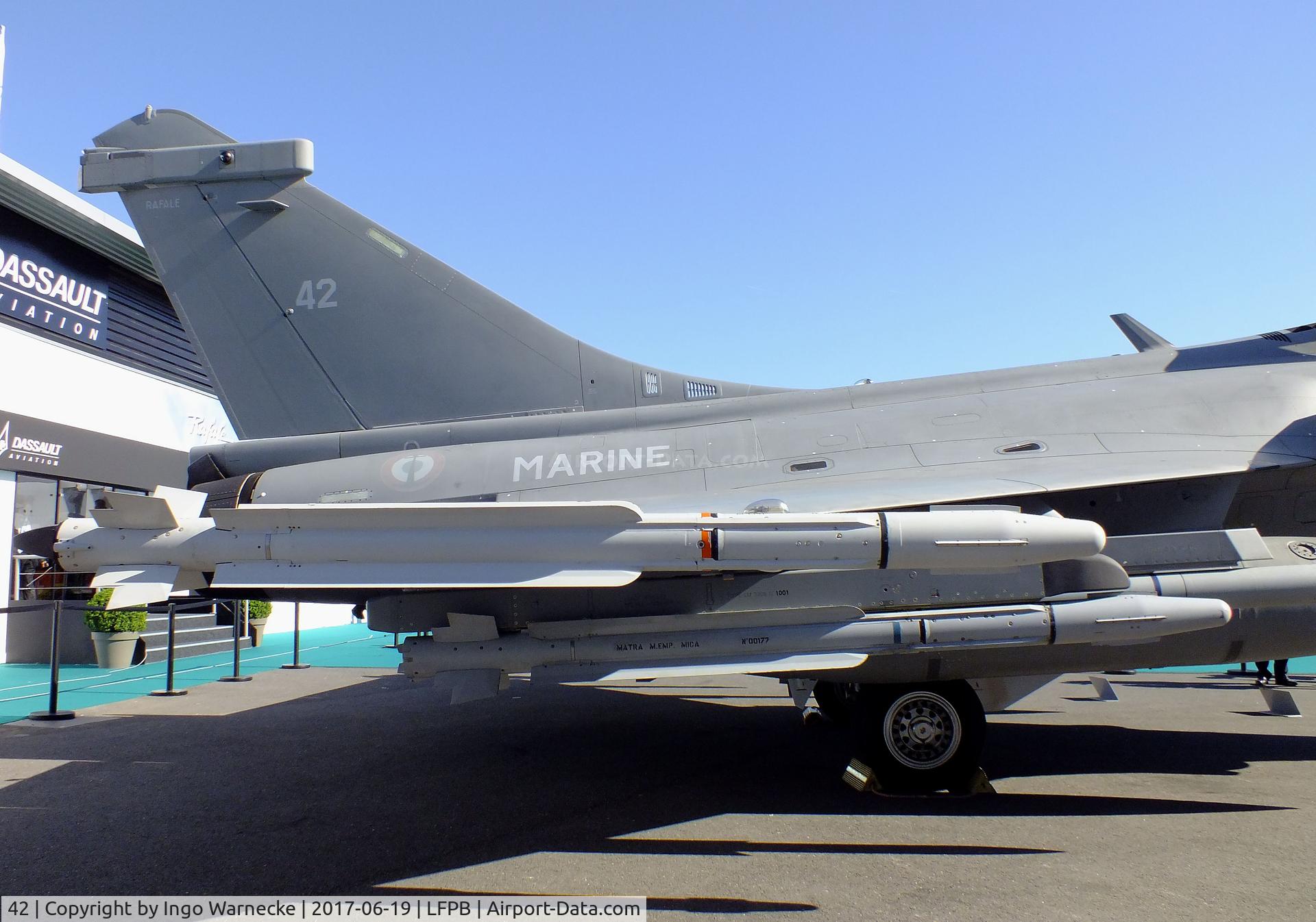 42, 2015 Dassault Rafale M C/N 42, Dassault Rafale M of the Aeronautique Navale at the Aerosalon 2017, Paris