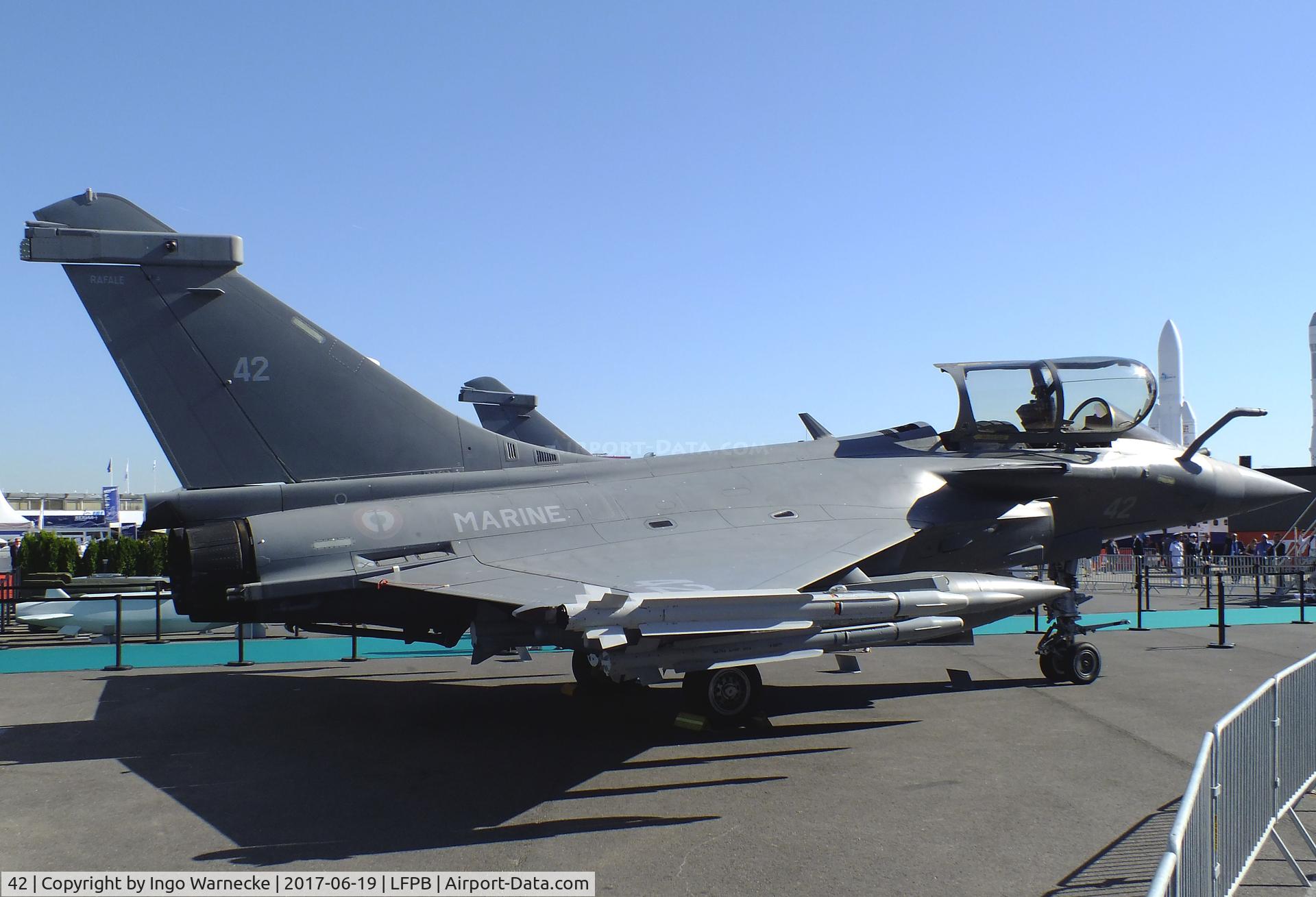 42, 2015 Dassault Rafale M C/N 42, Dassault Rafale M of the Aeronautique Navale at the Aerosalon 2017, Paris