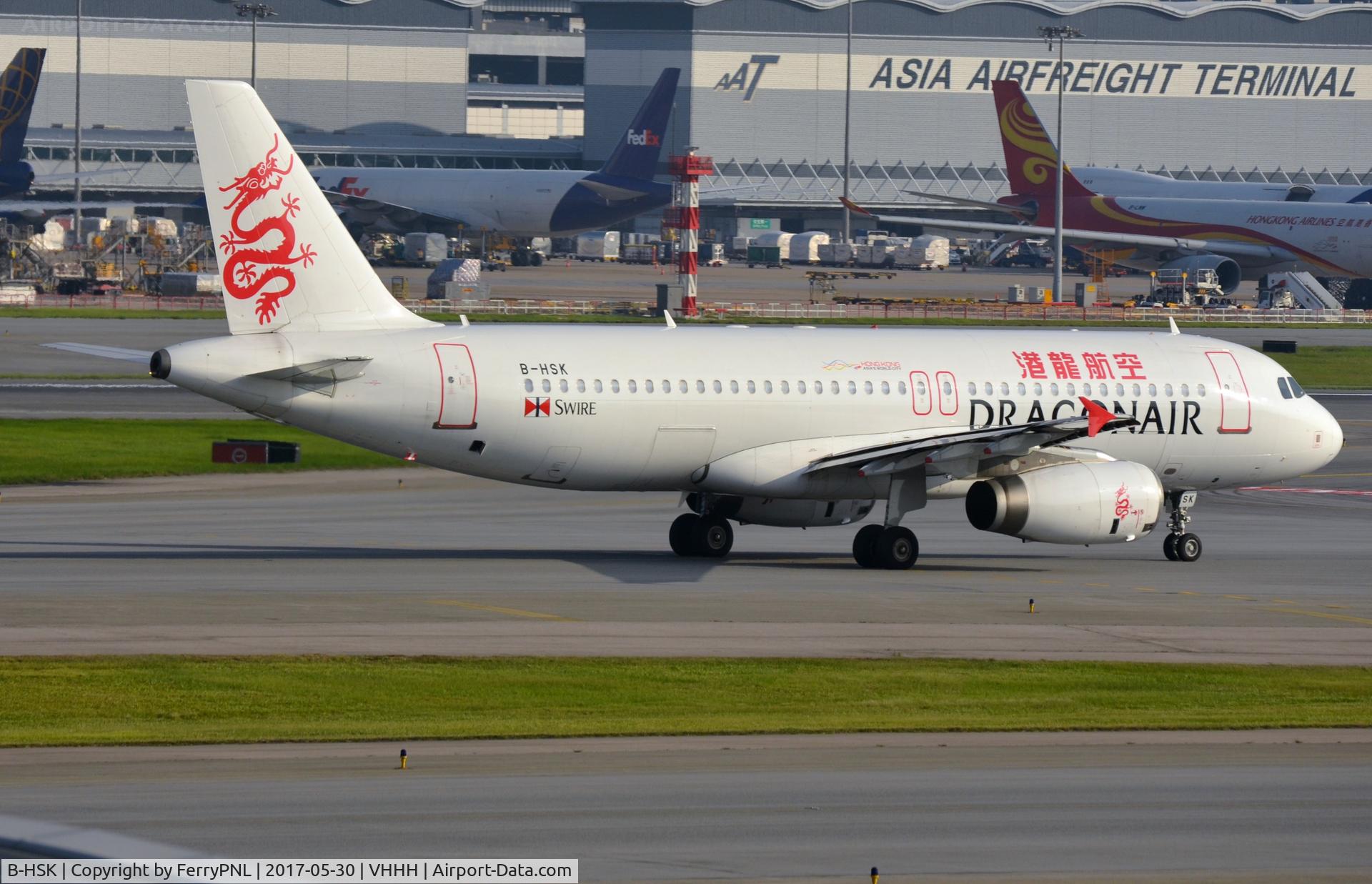 B-HSK, Airbus A320-232 C/N 1721, Dragonair A320