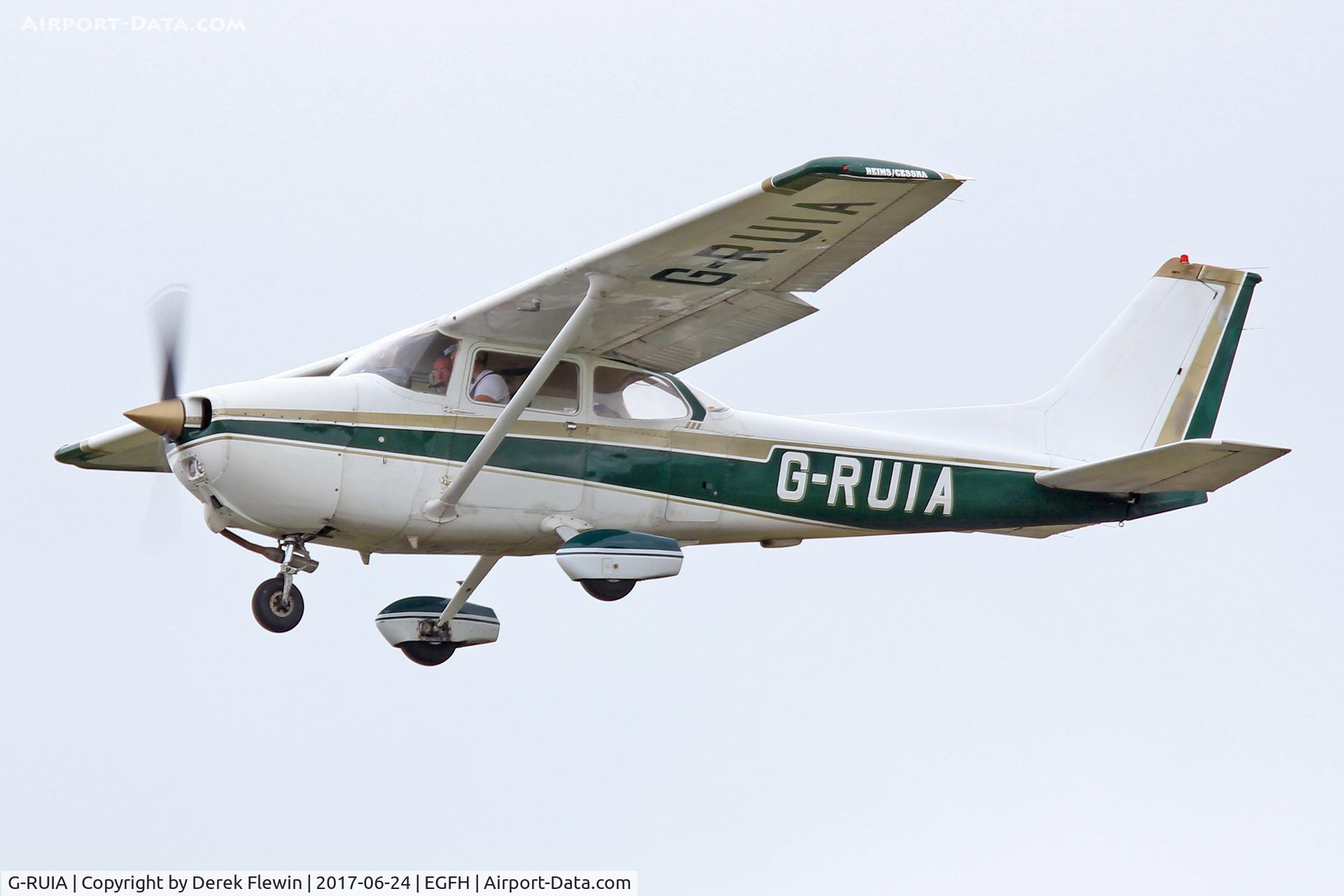 G-RUIA, 1979 Reims F172N Skyhawk C/N 1856, Skyhawk, Cambrian Flying Club, previously PH-AXA, seen departing runway 22 for local area flight.