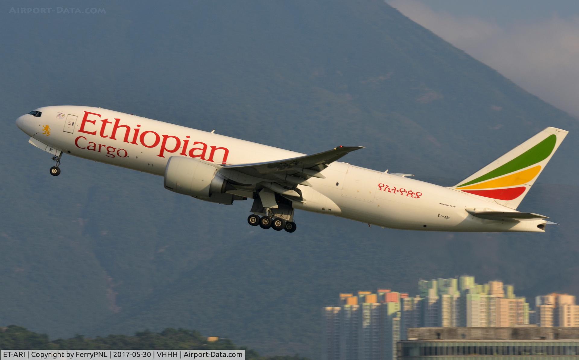 ET-ARI, 2014 Boeing 777-F60 C/N 42032, Ethiopean B773F tsaking-off.
