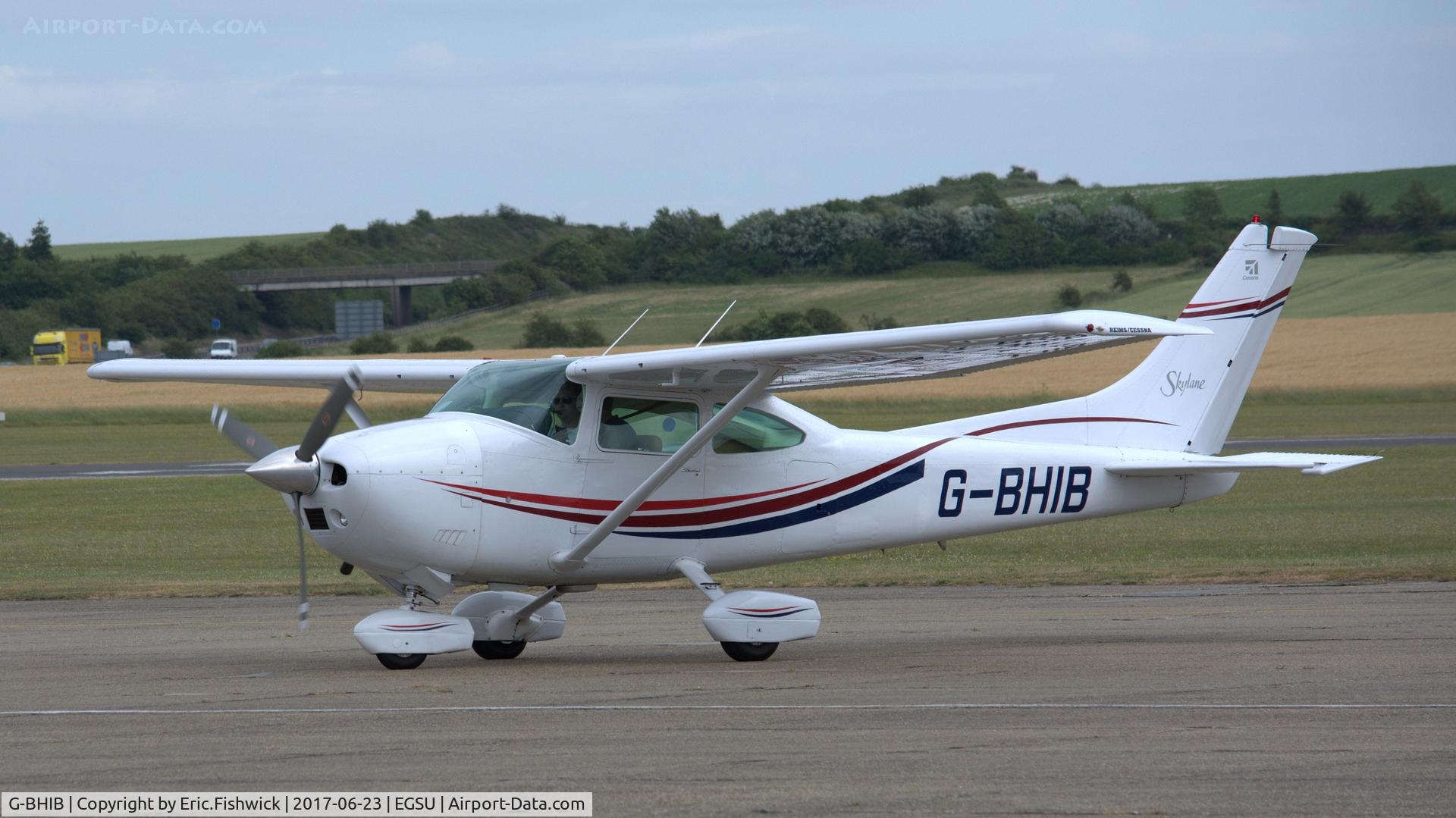 G-BHIB, 1980 Reims F182Q Skylane C/N 0134, 3. G-BHIB visiting visiting The Imperial War Museum, Duxford, June, 2017.