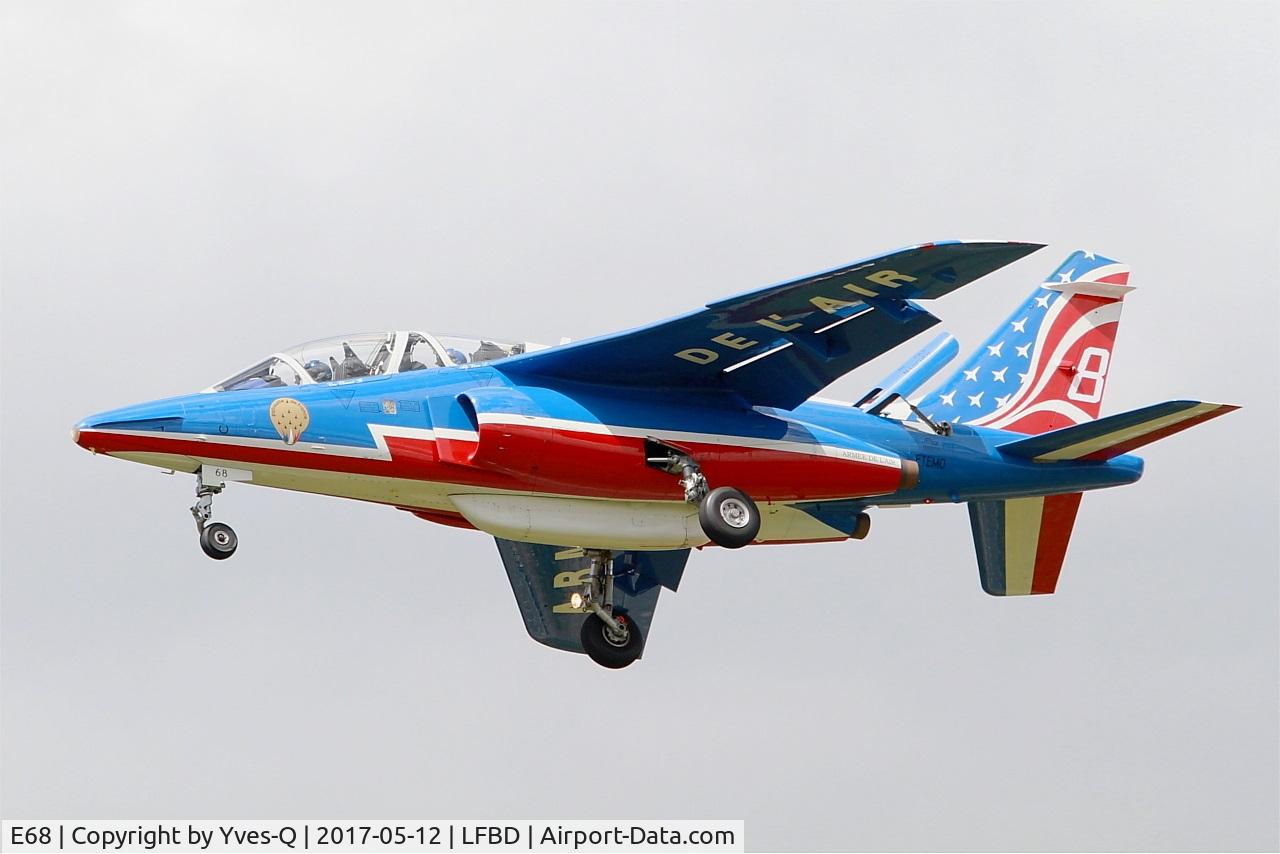 E68, Dassault-Dornier Alpha jet E C/N E68, Dassault-Dornier Alpha Jet E (F-TEMO), Athos 08 of Patrouille de France 2017, Bordeaux-Mérignac Air Base 106 (LFBD-BOD) Open day 2017