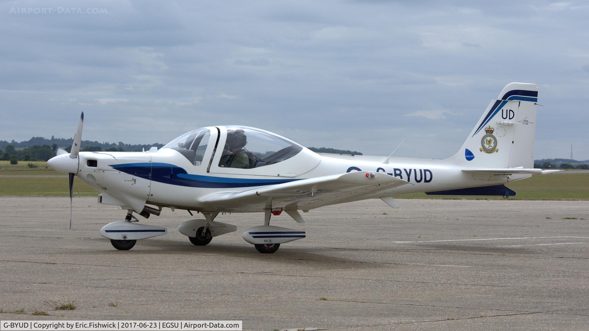 G-BYUD, 1999 Grob G-115E Tutor T1 C/N 82089/E, 3. G-BYUD visiting The Imperial War Museum, Duxford, June, 2017.