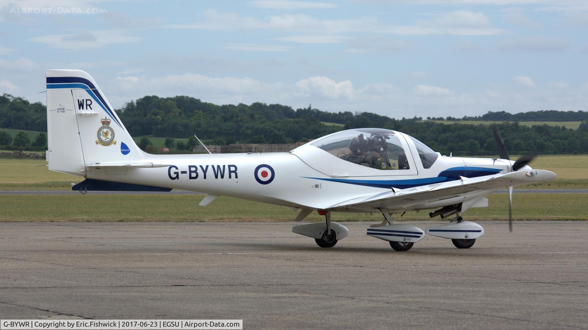 G-BYWR, 2000 Grob G-115E Tutor T1 C/N 82152/E, 2. G-BYWR visiting The Imperial War Museum, Duxford, June, 2017.