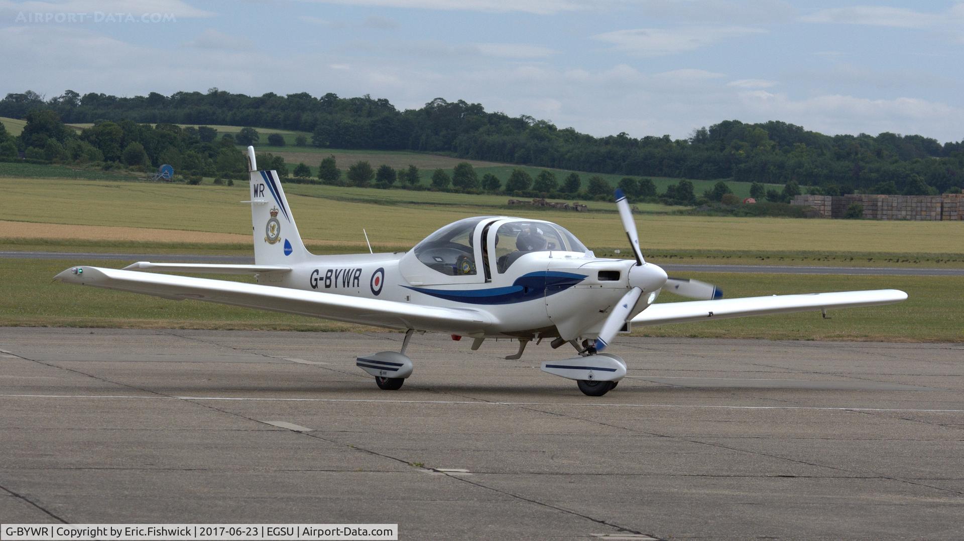 G-BYWR, 2000 Grob G-115E Tutor T1 C/N 82152/E, 3. G-BYWR visiting The Imperial War Museum, Duxford, June, 2017.