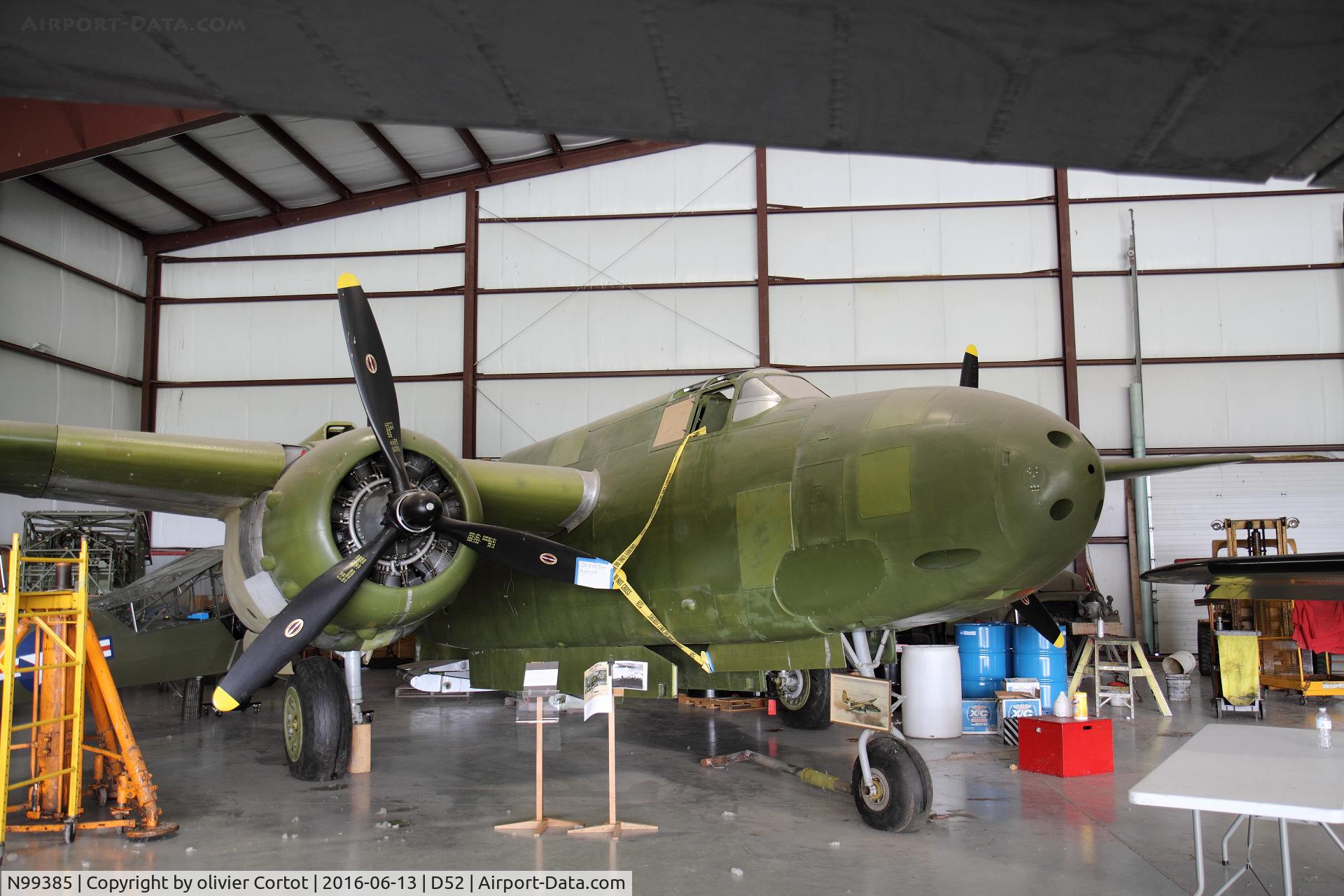 N99385, Douglas A-20B C/N 44-20, work in progress