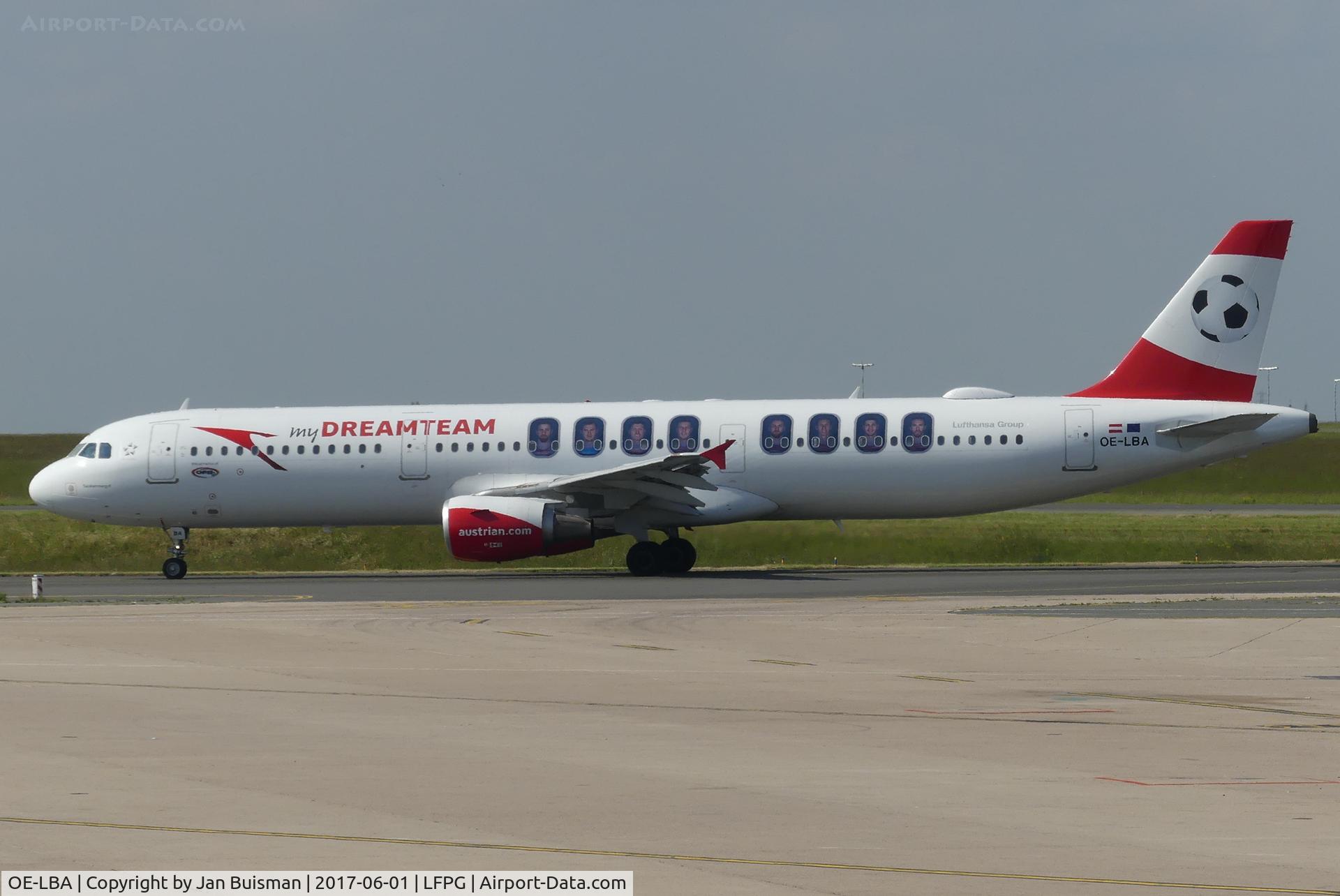 OE-LBA, 1995 Airbus A321-111 C/N 552, Austrian, myDreamteam livery