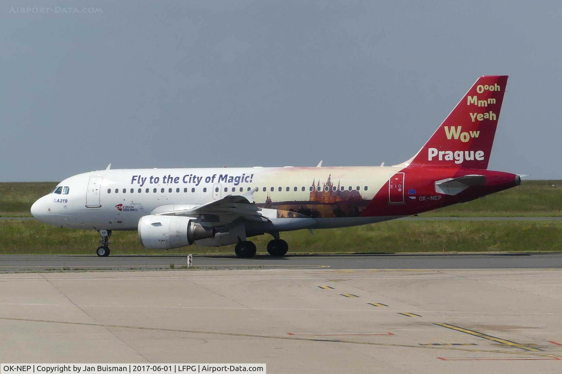 OK-NEP, 2008 Airbus A319-111 C/N 3660, CSA, special livery Prague
