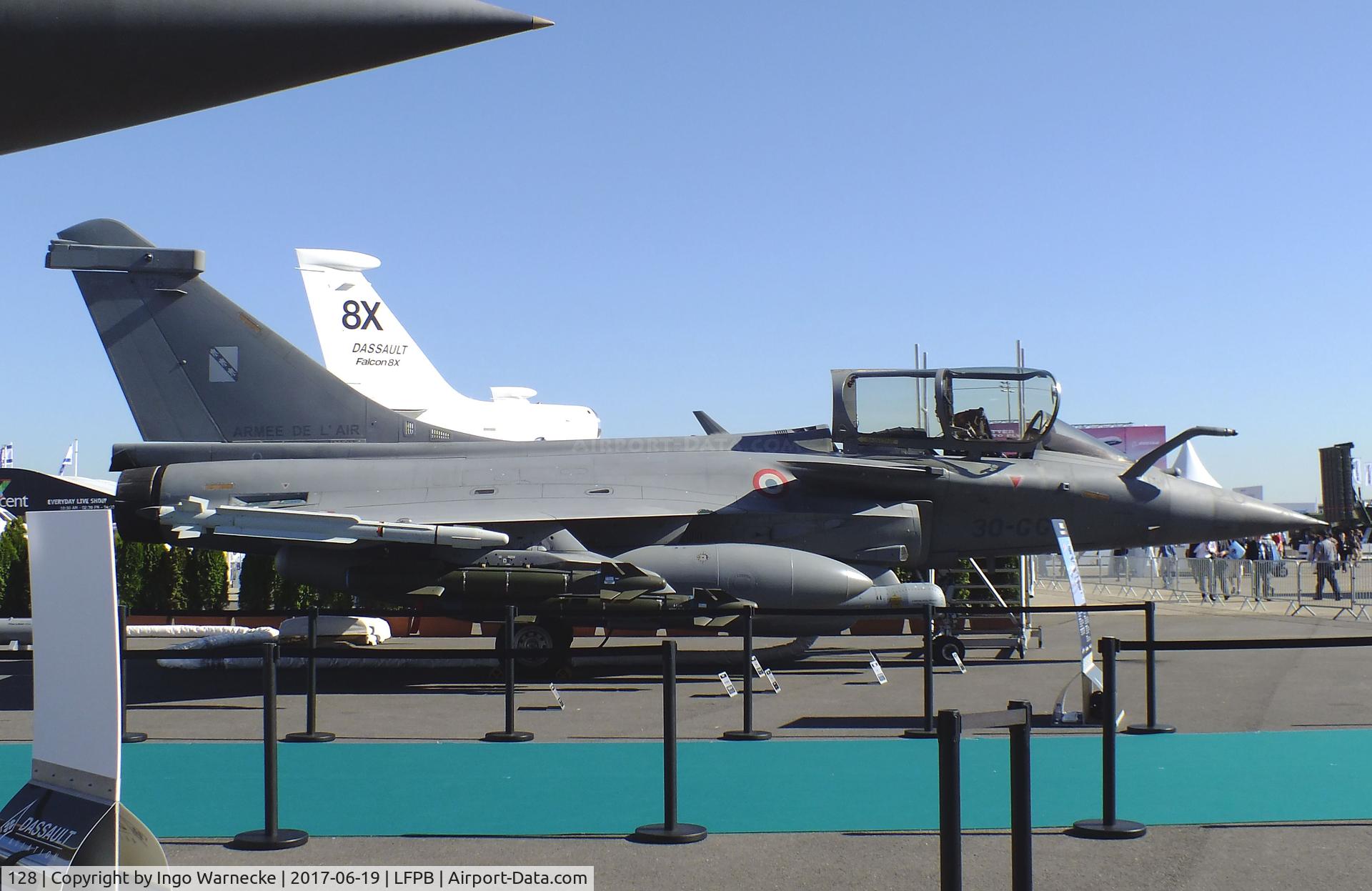 128, 2012 Dassault Rafale C C/N 128, Dassault Rafale C of the Armee de L'Air at the Aerosalon 2017, Paris