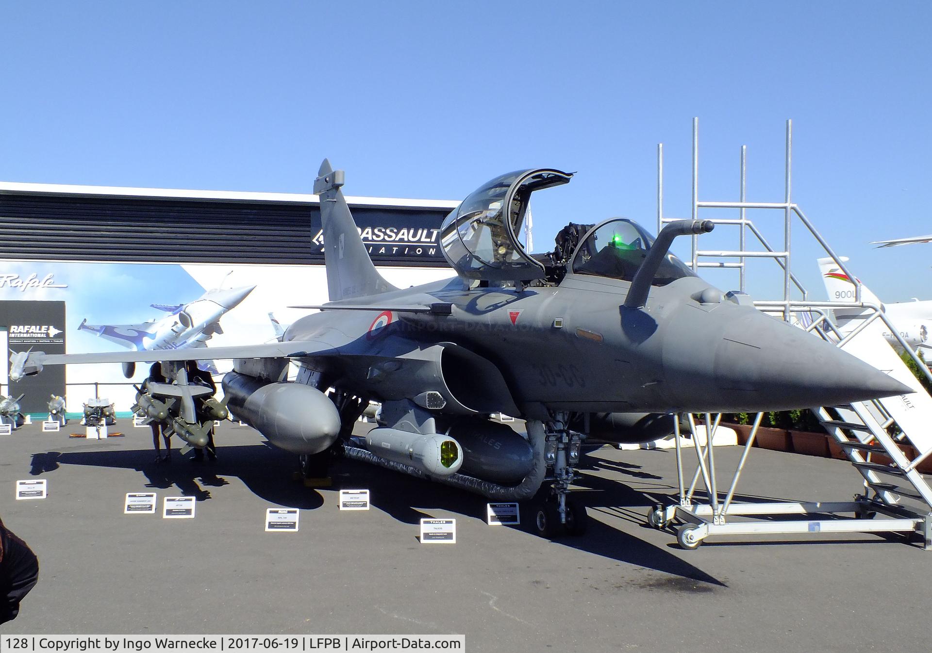 128, 2012 Dassault Rafale C C/N 128, Dassault Rafale C of the Armee de L'Air at the Aerosalon 2017, Paris