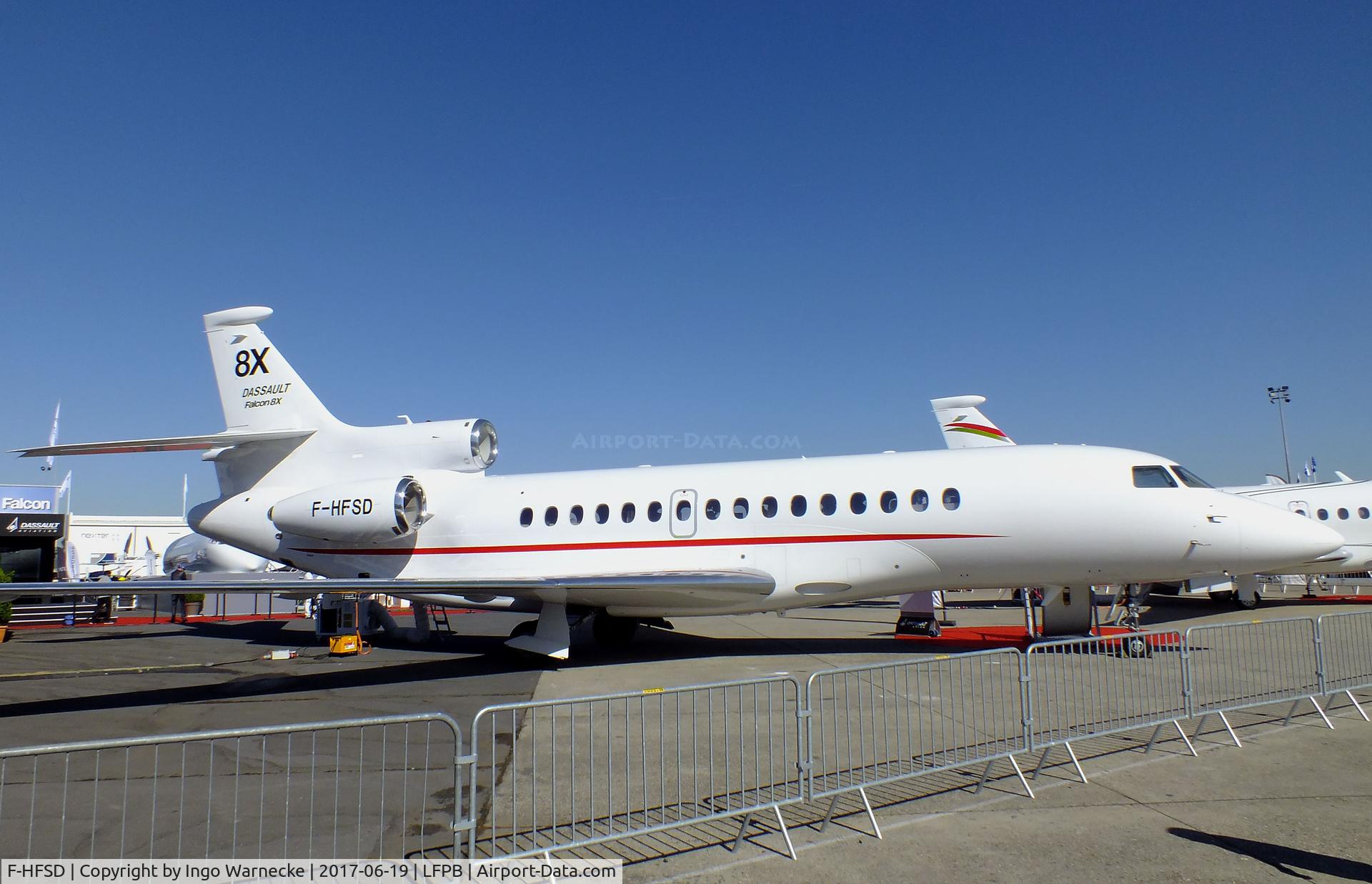 F-HFSD, Dassault Falcon 8X C/N 404, Dassault Falcon 8X at the Aerosalon 2017, Paris