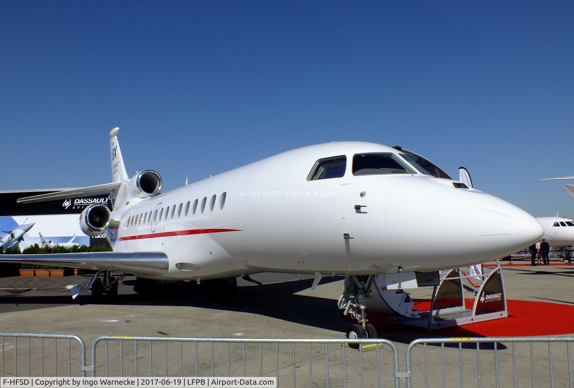 F-HFSD, Dassault Falcon 8X C/N 404, Dassault Falcon 8X at the Aerosalon 2017, Paris
