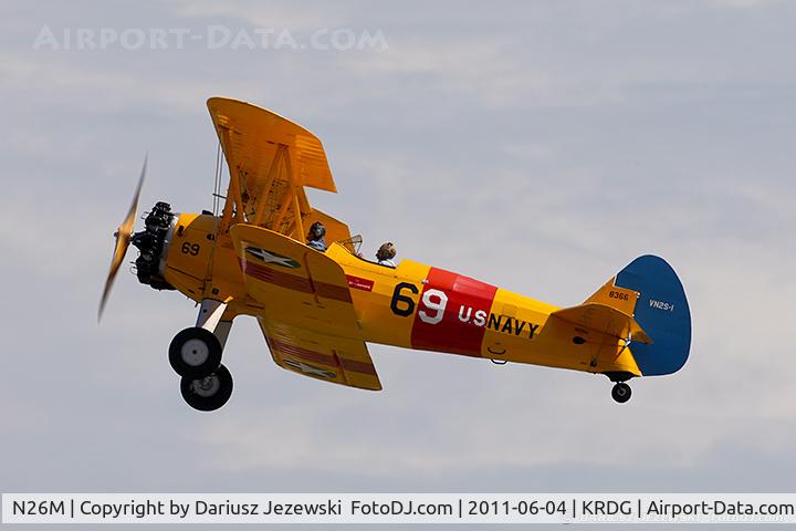 N26M, 1941 Boeing A75N1(PT17) C/N 75-1925, Boeing A-75N1 (PT-17) Stearman CN 75-1925, N26M