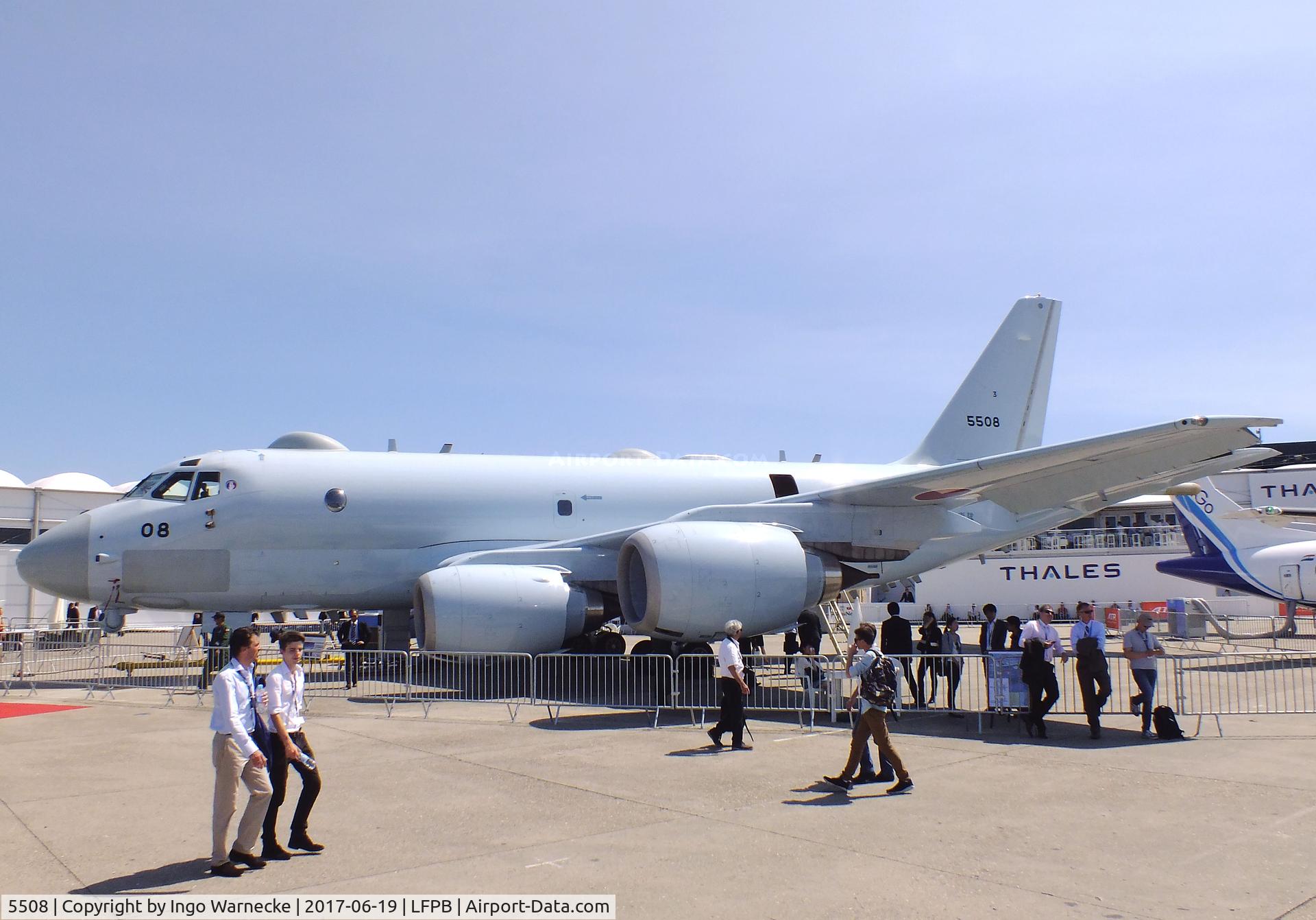 5508, 2014 Kawasaki P-1 C/N 8, Kawasaki P-1 of the JMSDF at the Aerosalon 2017, Paris