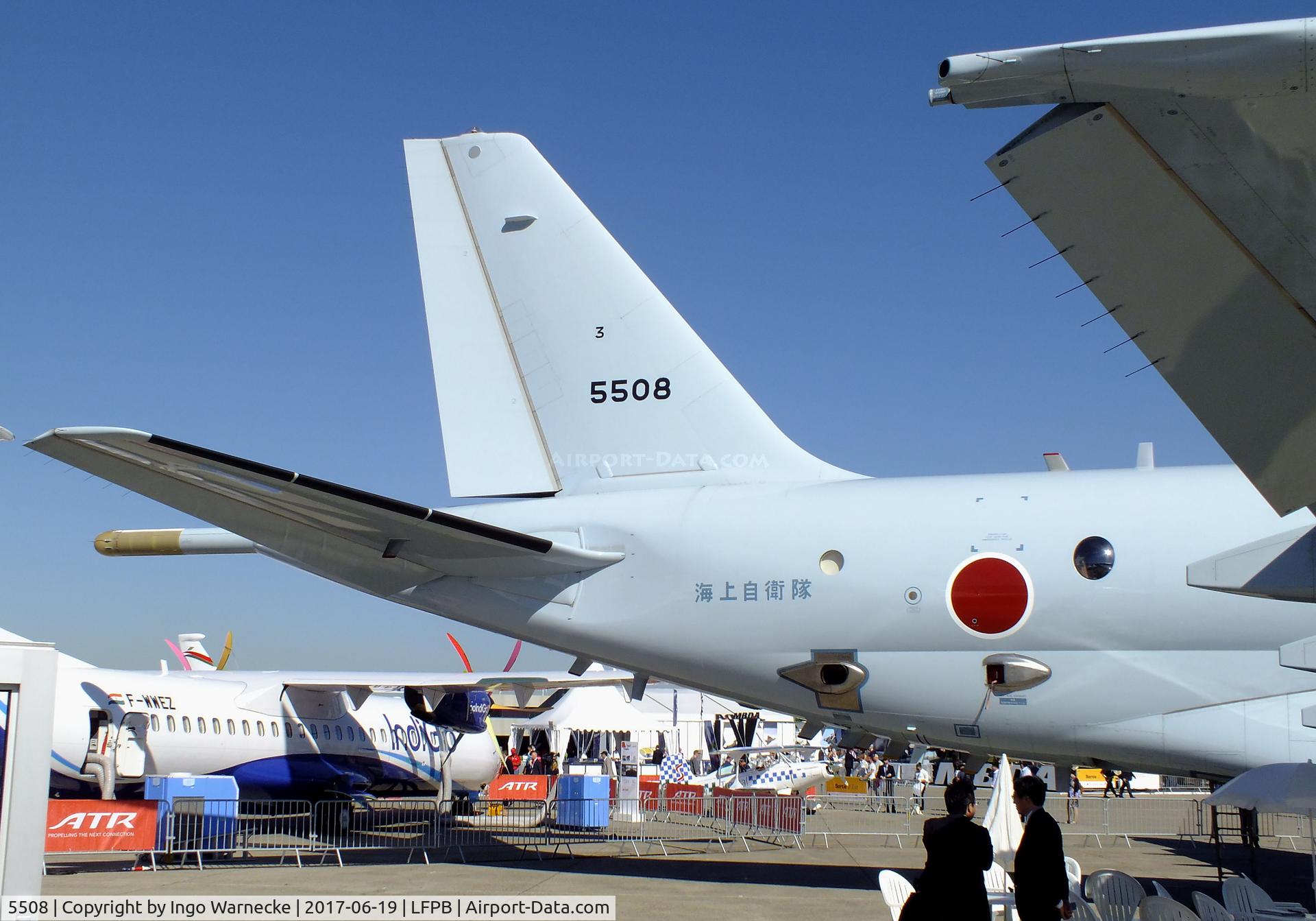 5508, 2014 Kawasaki P-1 C/N 8, Kawasaki P-1 of the JMSDF at the Aerosalon 2017, Paris