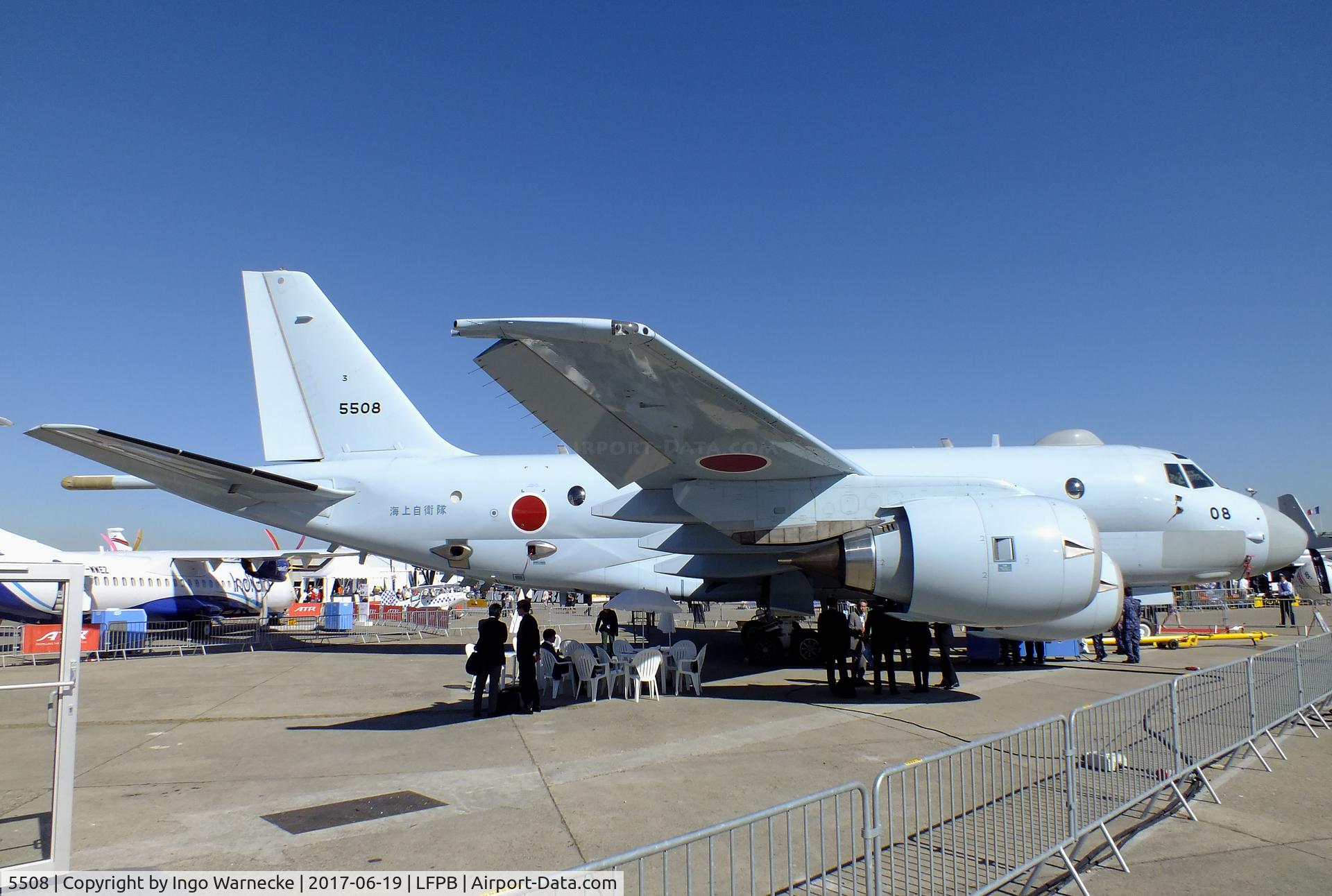 5508, 2014 Kawasaki P-1 C/N 8, Kawasaki P-1 of the JMSDF at the Aerosalon 2017, Paris