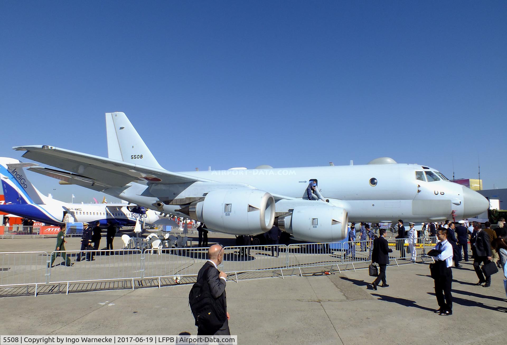 5508, 2014 Kawasaki P-1 C/N 8, Kawasaki P-1 of the JMSDF at the Aerosalon 2017, Paris