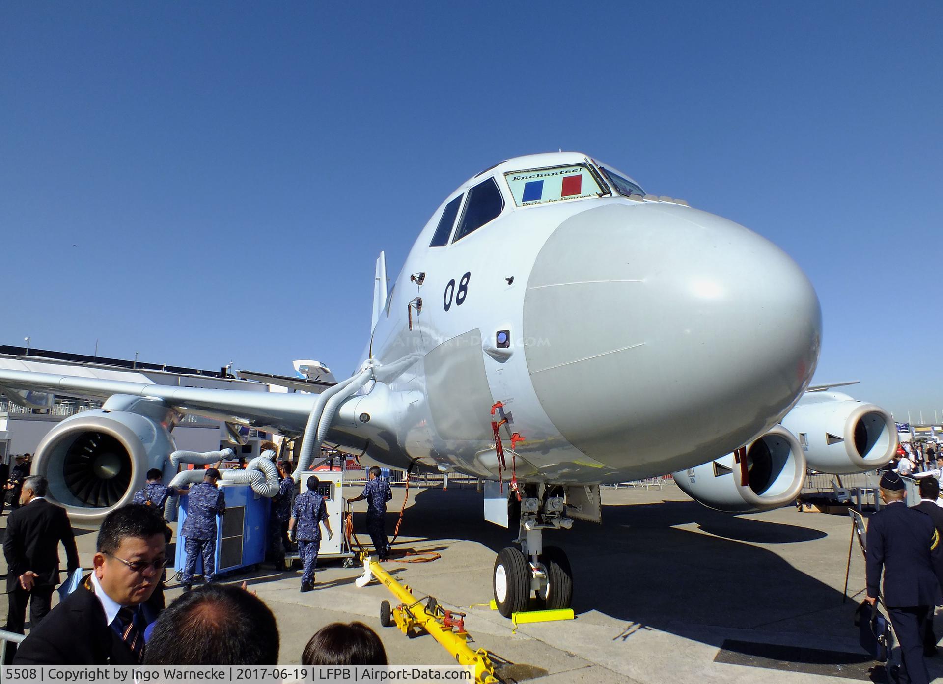 5508, 2014 Kawasaki P-1 C/N 8, Kawasaki P-1 of the JMSDF at the Aerosalon 2017, Paris