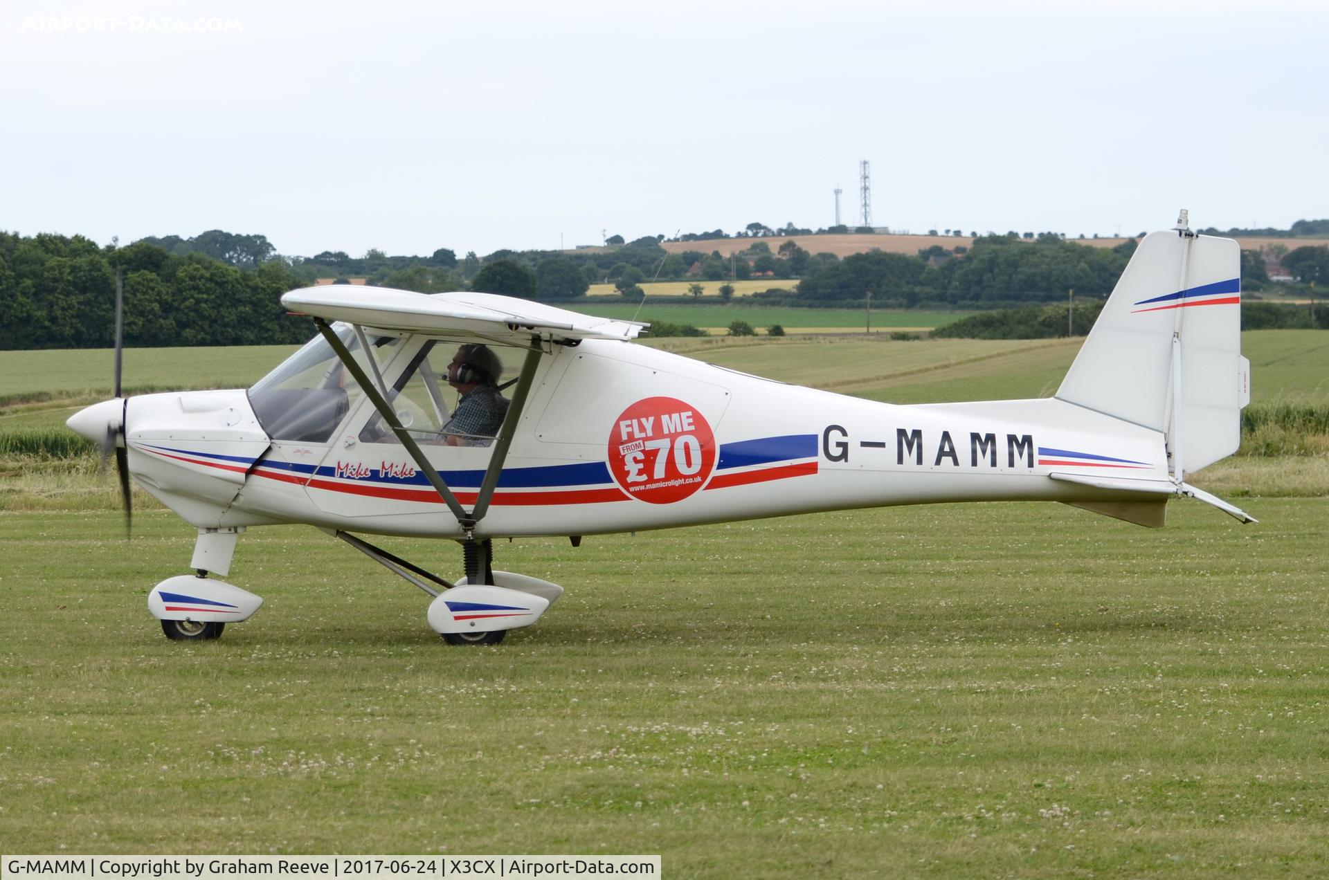 G-MAMM, Comco Ikarus C42 FB80 C/N 1505-7395, Just landed at Northrepps.