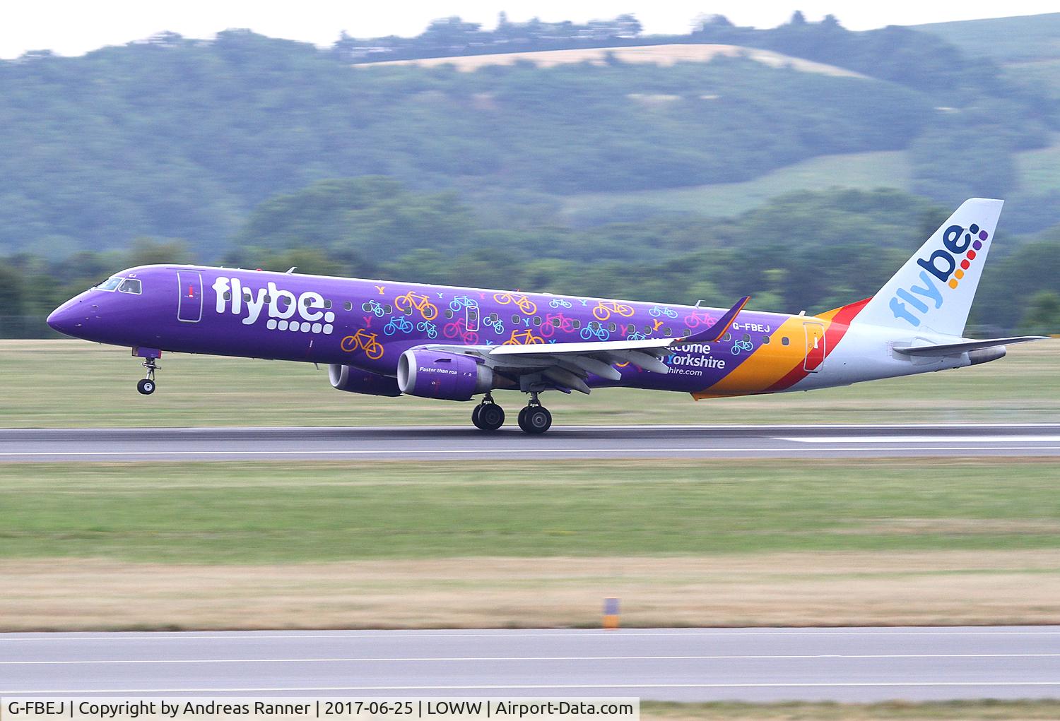 G-FBEJ, 2007 Embraer 195LR (ERJ-190-200LR) C/N 19000155, Flybe ERJ-195