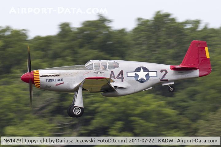 N61429, 1942 North American P-51C Mustang C/N 103-26199, North American P-51C Mustang Tuskegee Airman CN 103-26199, NX61429