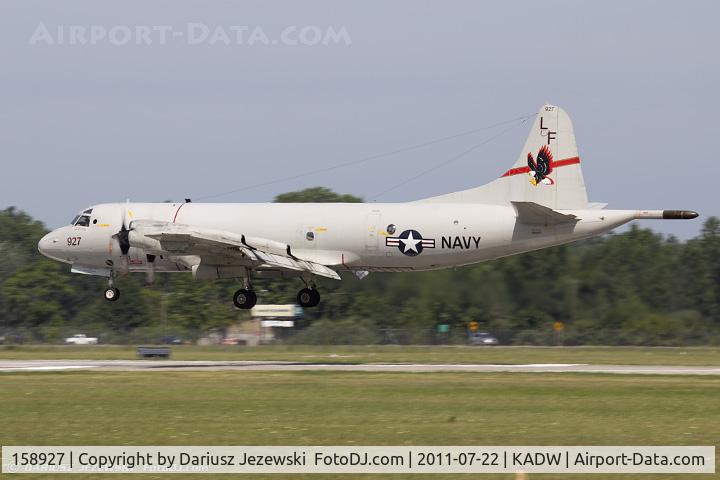 158927, Lockheed P-3C-145-LO Orion C/N 285A-5599, P-3C Orion 158927 LF-927 from VP-10 Red Lancers NAS Jacksonville, FL