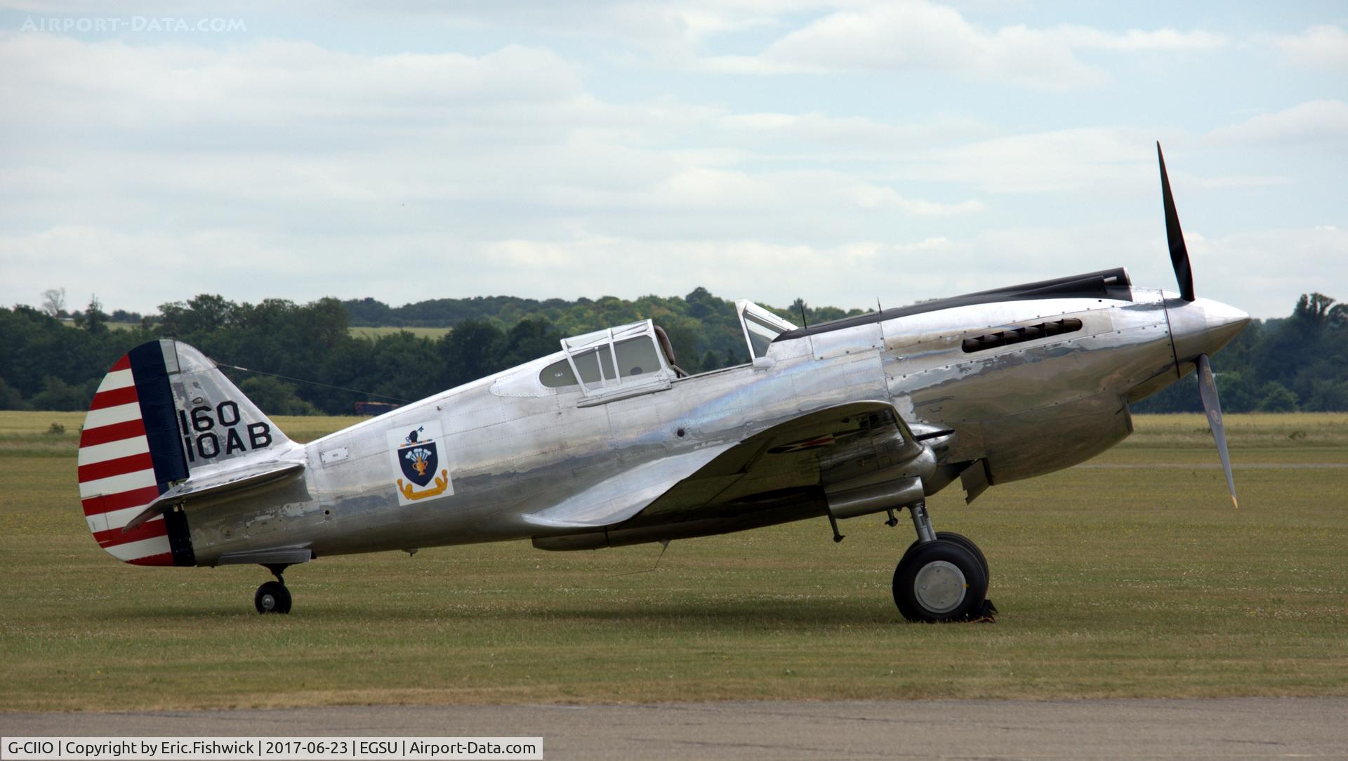 G-CIIO, 1941 Curtiss P-40C Warhawk C/N 16161, x. 16010AB at The Imperial War Museum, Duxford, June, 2017.