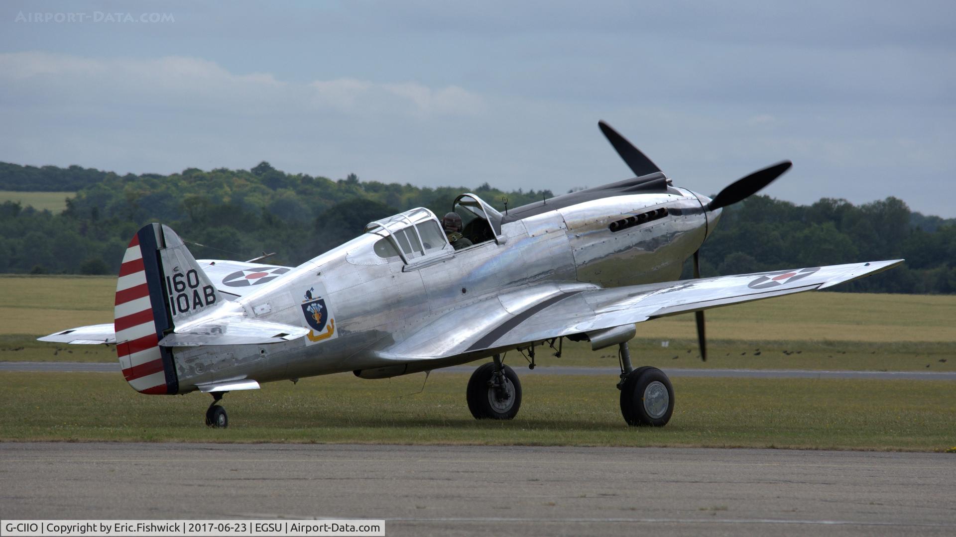 G-CIIO, 1941 Curtiss P-40C Warhawk C/N 16161, 2. 16010AB at The Imperial War Museum, Duxford, June, 2017.