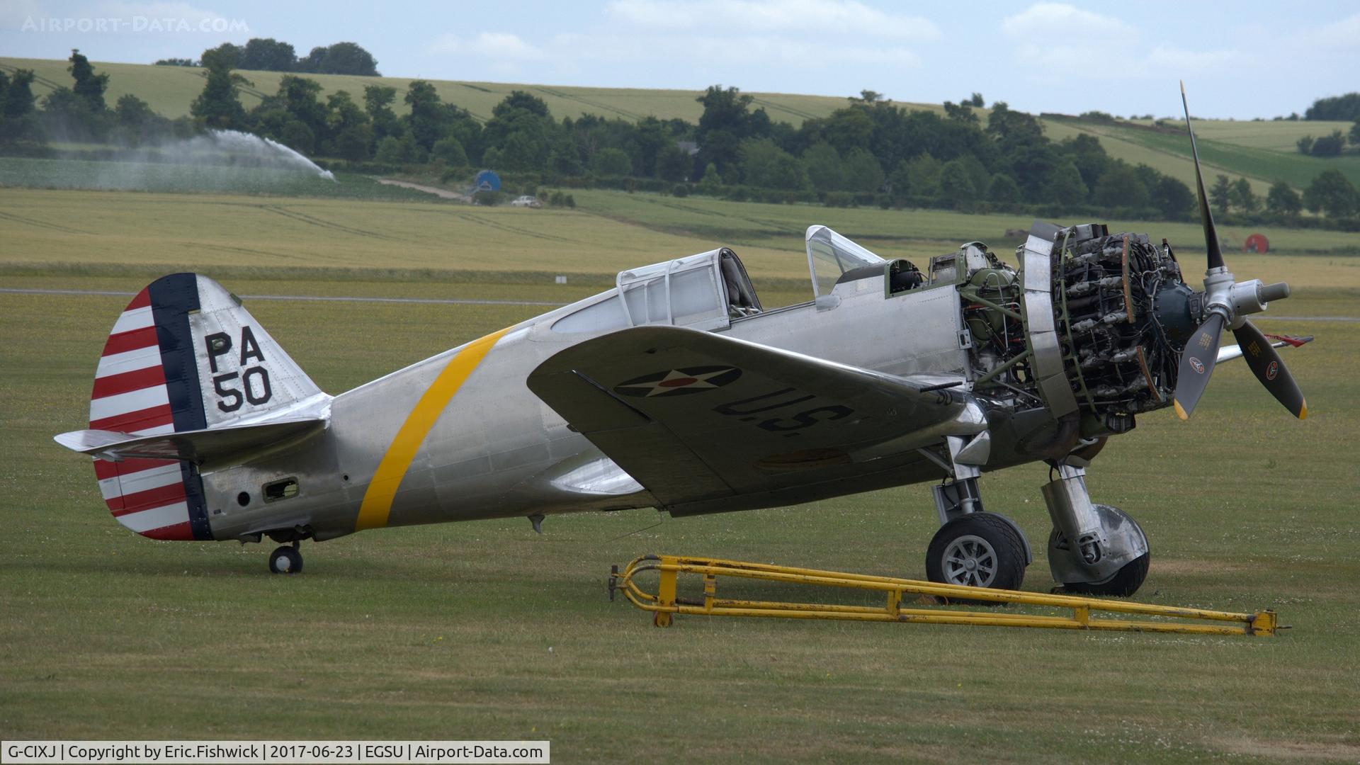 G-CIXJ, 1939 Curtiss P-36C Hawk C/N 38-210, 4. PA50 revealing the Pratt & Whitney Twin Wasp R-1830 radial engine - 1,200 hp.