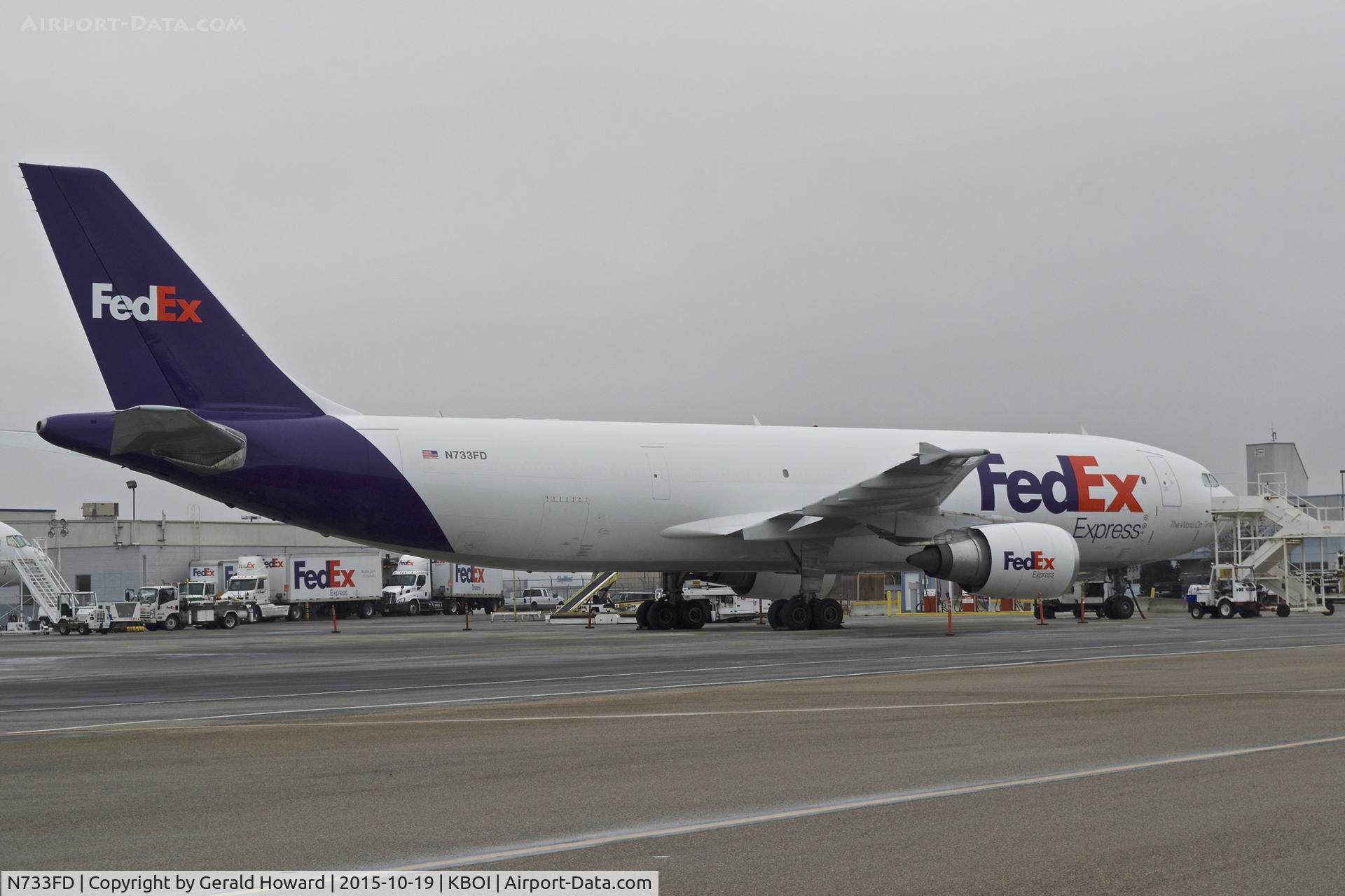 N733FD, 1993 Airbus A300B4-605R C/N 715, Parked on FedEx ramp.