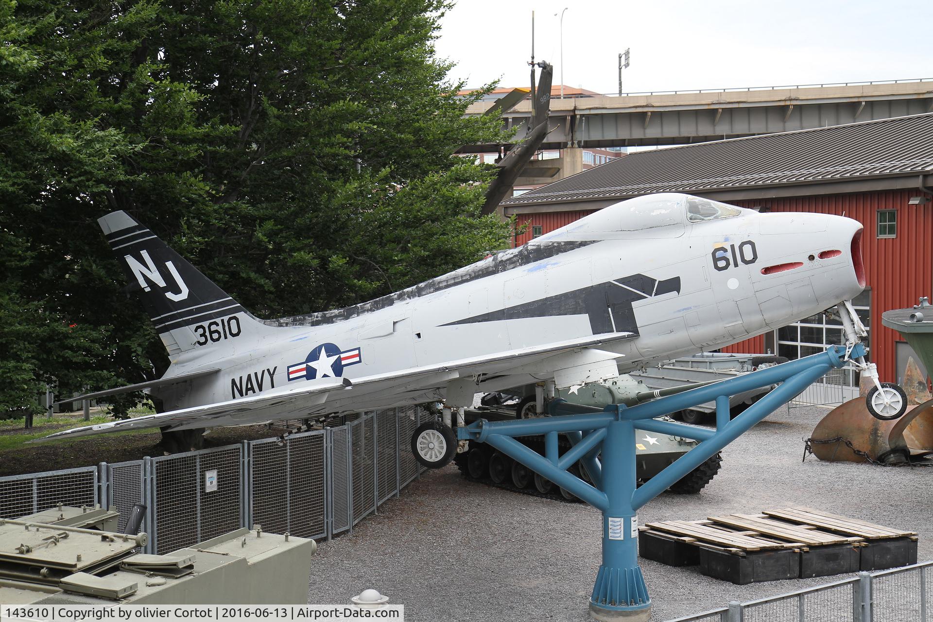 143610, North American AF-1E Fury C/N 244-118, in a museum in Buffalo