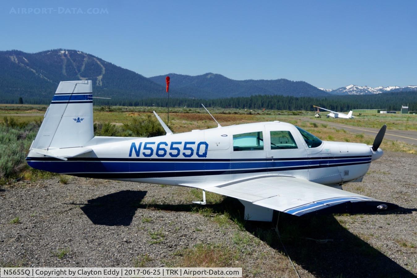N5655Q, 1965 Mooney M20C Ranger C/N 3026, Truckee airport California 2017.