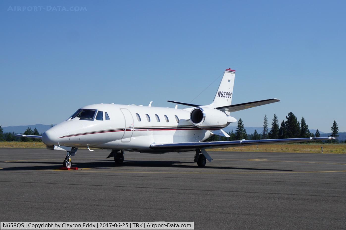 N658QS, 2006 Cessna 560XLS Citation Excel C/N 560-5665, Truckee airport California 2017.