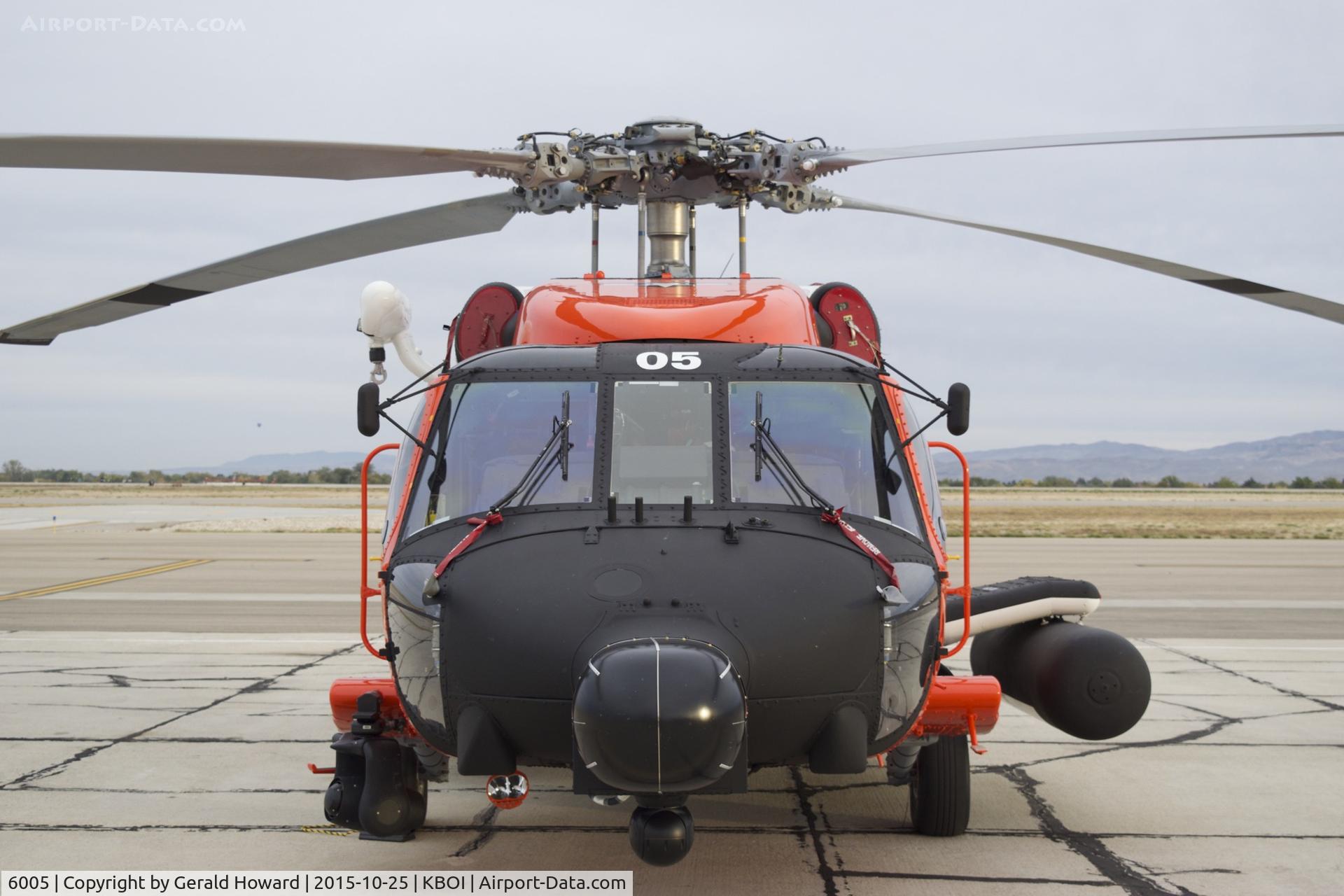 6005, Sikorsky MH-60T Jayhawk C/N 70.0655, Parked on south GA ramp.