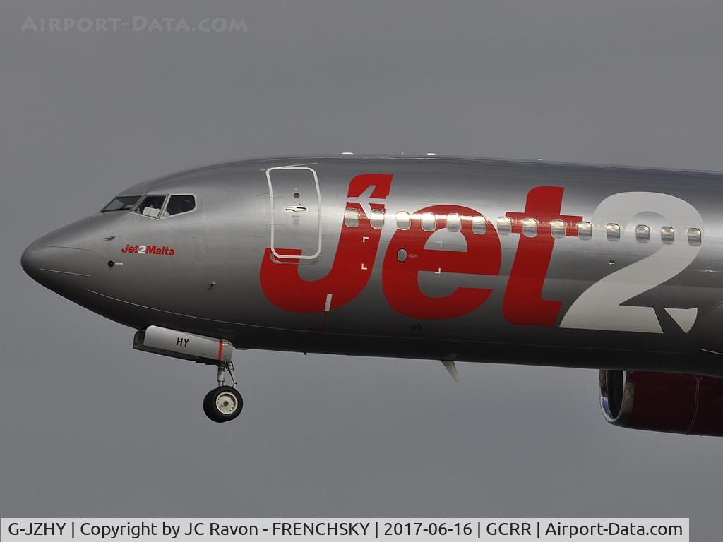 G-JZHY, 2017 Boeing 737-8MG C/N 63155, LS1401 from London Stansted