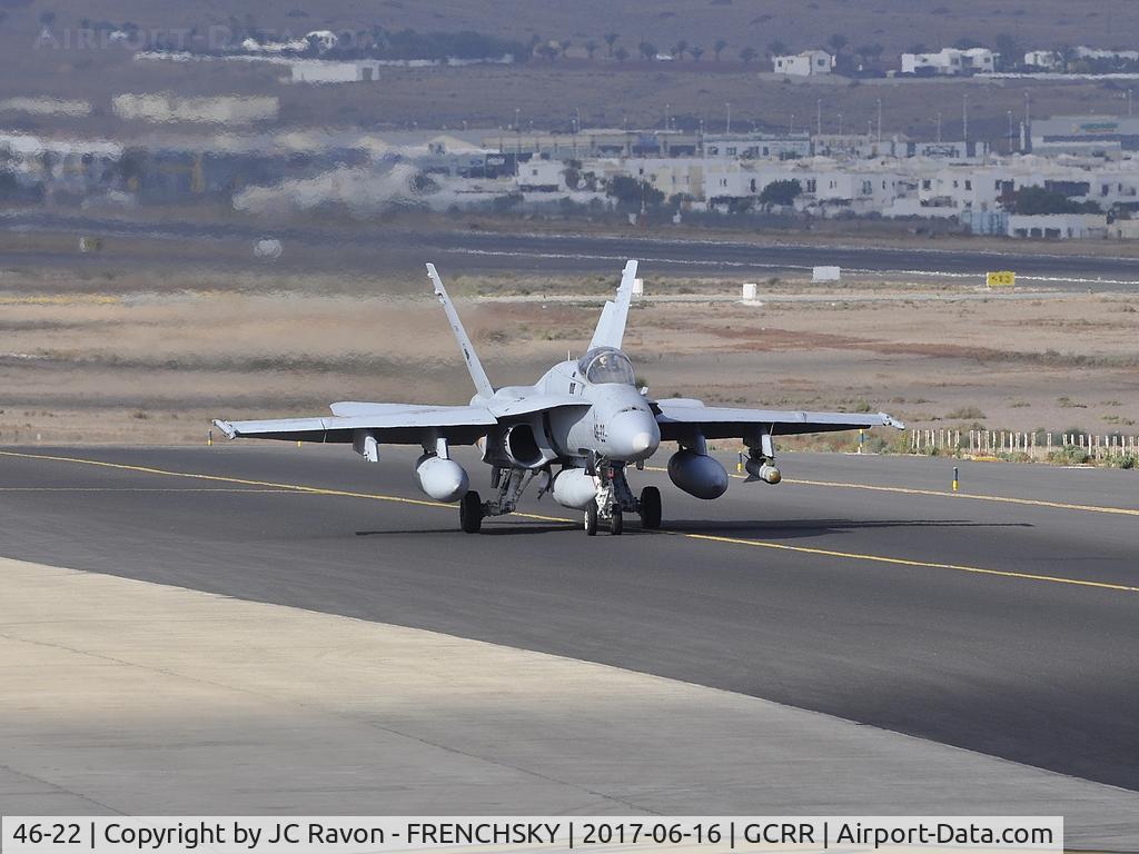 46-22, McDonnell Douglas F/A-18A+ Hornet C/N 170/A132, Spanish Air Force C.15-94/46-22 departure
